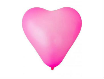 Unprinted Balloons, Latex, Heart Shape, 25cm